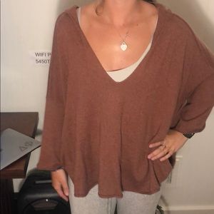 Free people off the shoulder sweater